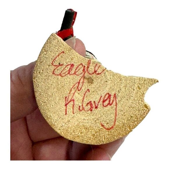 Hand-Painted Kachina Dolls Set Lot of 2 1- Signed R Grey Native Wood Figures SEE - Picture 2 of 16